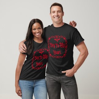 Goth Valentine Key To My Heart Red