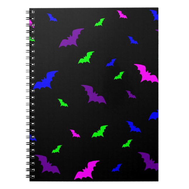 Goth Vampire Bats Notebook (Front)