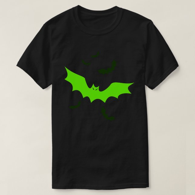 Goth Vampire Bats T-Shirt (Design Front)