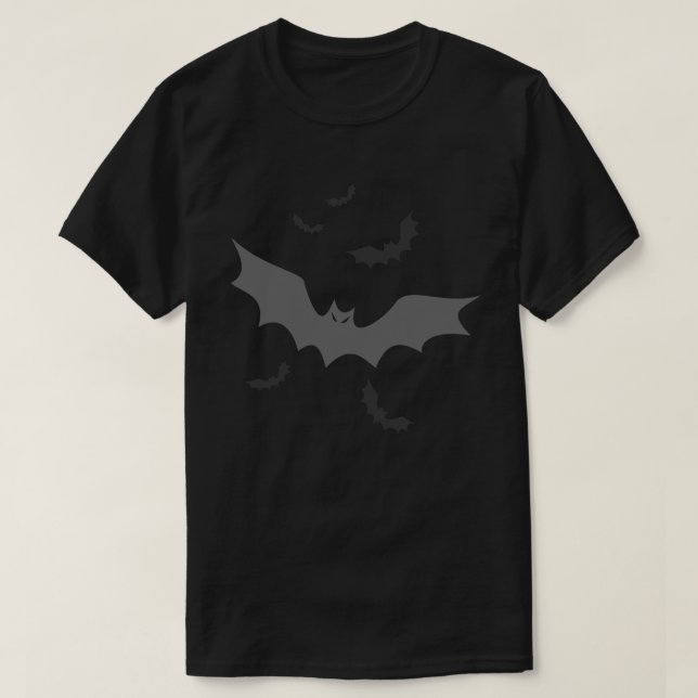 Goth Vampire Bats T-Shirt (Design Front)