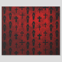 Goth Vampire Coffin Gift Wrap