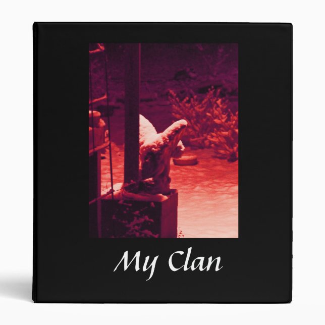 Goth Vampire Gargoyle Gothic Photo Album Binder (Front)