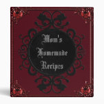 Goth Victorian Custom Personalized Recipe Binder
