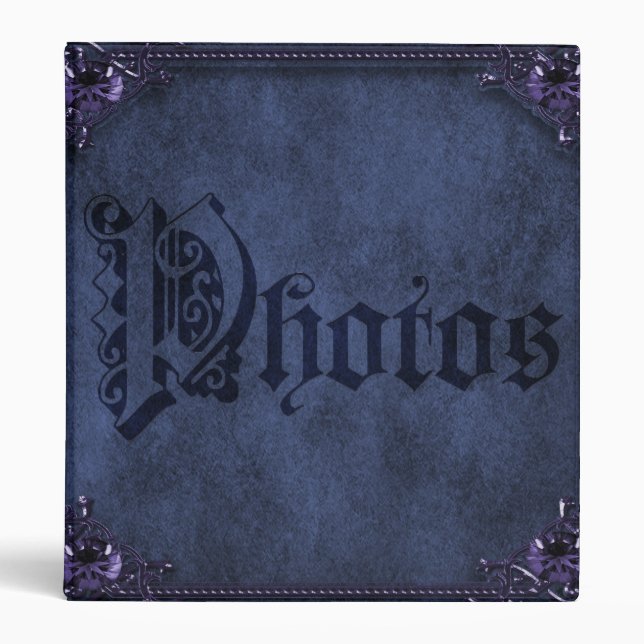 Goth Victorian Custom Photo Album Binder (Front)