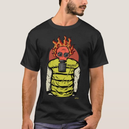 Goth Video Game Gas Mask Gamer T_Shirt