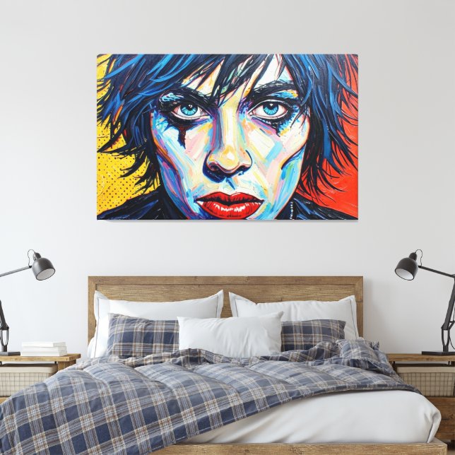 GOTH WASTELAND 22 CANVAS PRINT (Insitu(Bedroom))
