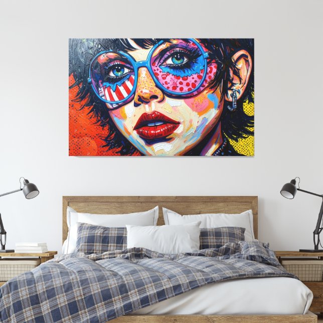 GOTH WASTELAND 24 CANVAS PRINT (Insitu(Bedroom))