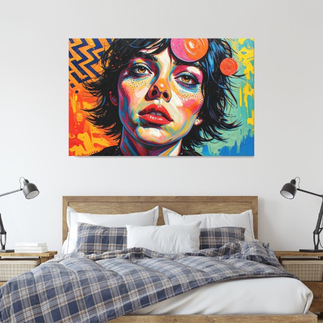 GOTH WASTELAND 26 CANVAS PRINT (Insitu(Bedroom))