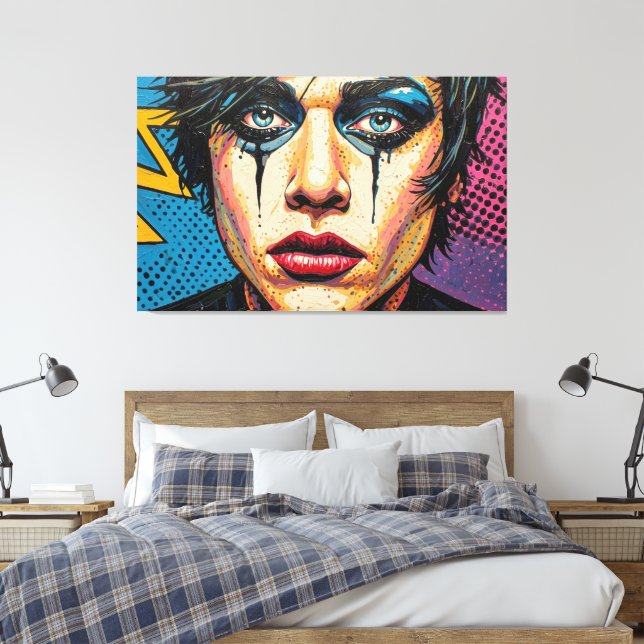 GOTH WASTELAND 7 CANVAS PRINT (Insitu(Bedroom))