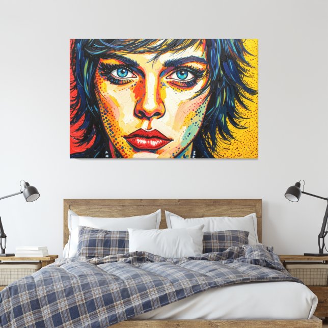 GOTH WASTELAND 9 CANVAS PRINT (Insitu(Bedroom))