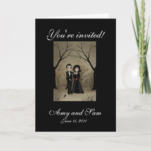 Goth Wedding Invitation
