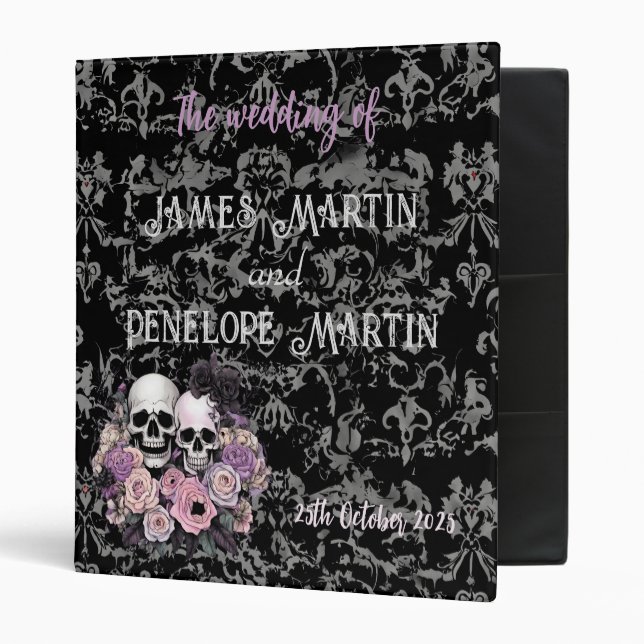 Goth Wedding Photo Album Folder (Front/Inside)