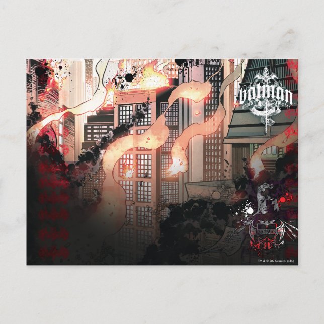 Gotham Burning Postcard (Front)