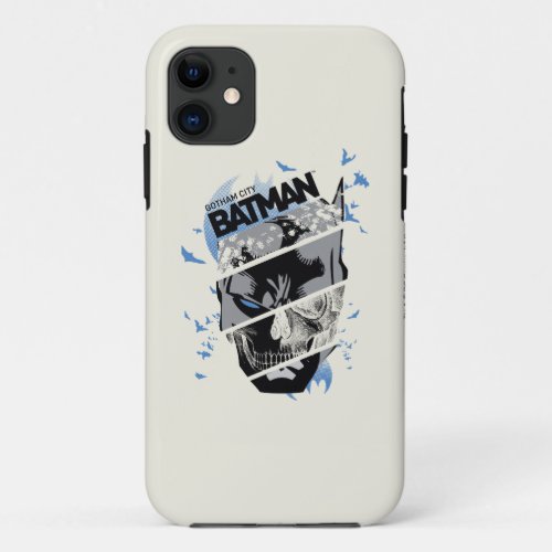 Gotham City Batman Skull Collage iPhone 11 Case