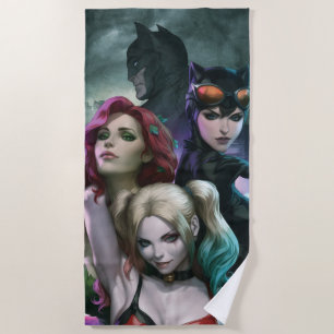 Gotham City Sirens #1000 Comic Cover Variant Beach Towel