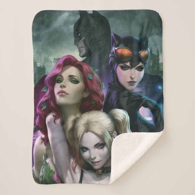 Gotham City Sirens #1000 Comic Cover Variant Sherpa Blanket (Front)