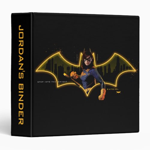 Gotham Knights Batgirl in Logo 3 Ring Binder