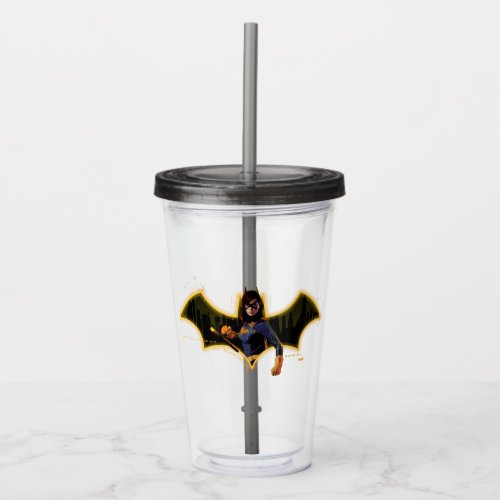 Gotham Knights Batgirl in Logo Acrylic Tumbler
