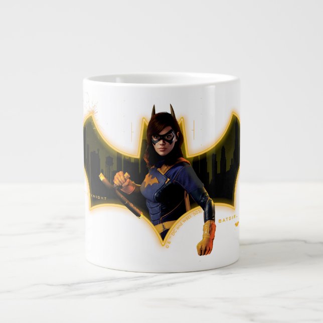 Gotham Knights Batgirl in Logo Giant Coffee Mug (Front)