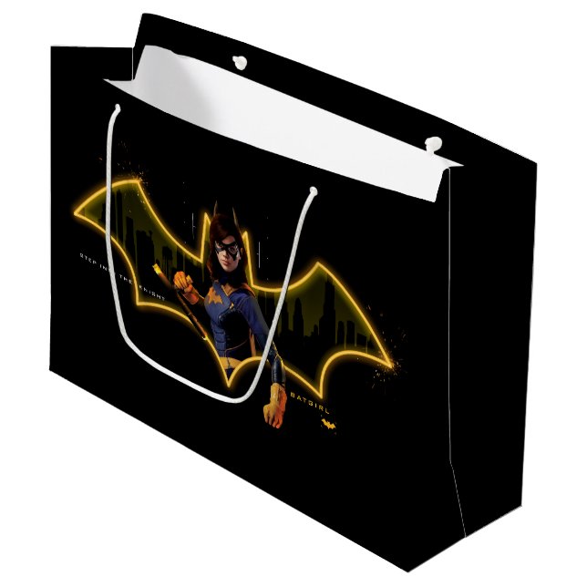 Gotham Knights Batgirl in Logo Large Gift Bag (Front Angled)