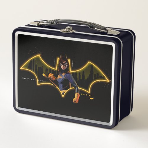 Gotham Knights Batgirl in Logo Metal Lunch Box