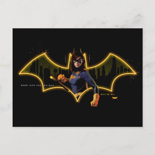 Gotham Knights Batgirl in Logo Postcard
