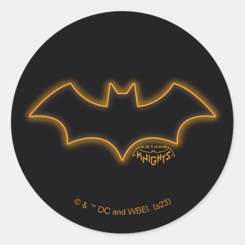 Gotham Knights Batgirl Logo Classic Round Sticker