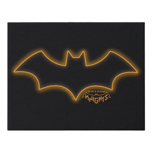 Gotham Knights Batgirl Logo Faux Canvas Print