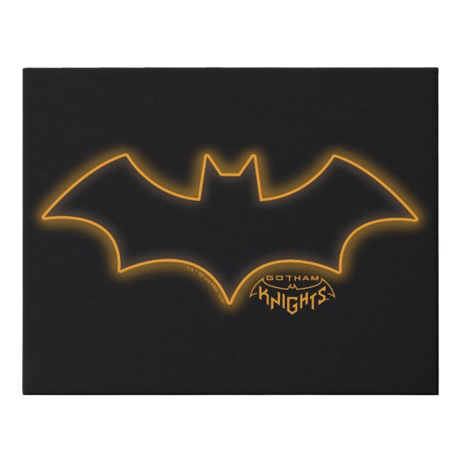 Gotham Knights Batgirl Logo Faux Canvas Print (Front)