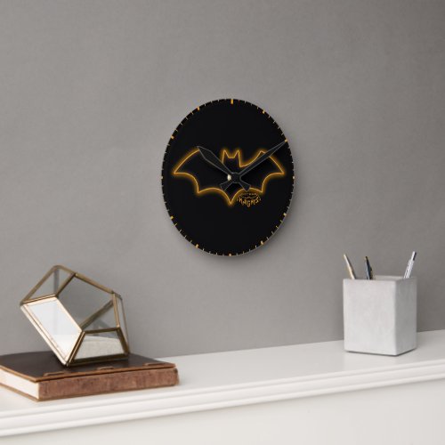 Gotham Knights Batgirl Logo Round Clock