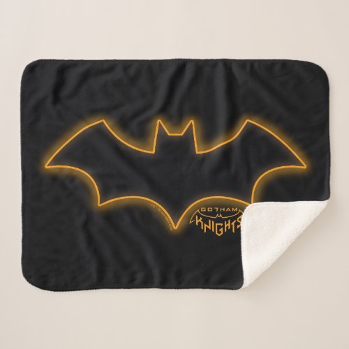 Gotham Knights Batgirl Logo Sherpa Blanket