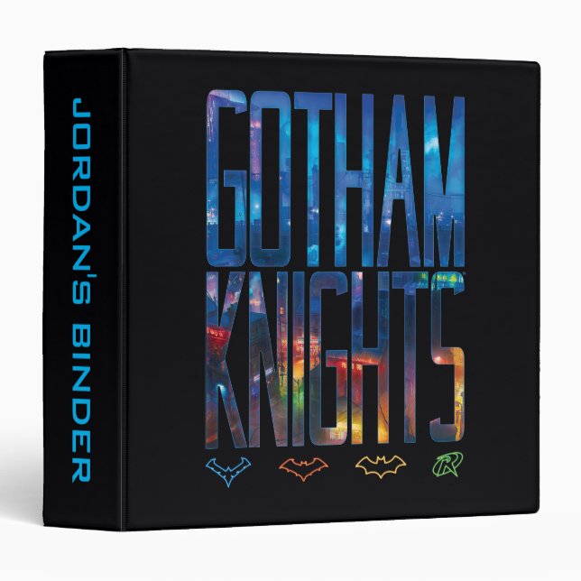 Gotham Knights City Lettering 3 Ring Binder (Front/Spine)