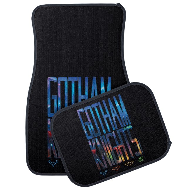 Gotham Knights City Lettering Car Floor Mat (Set)