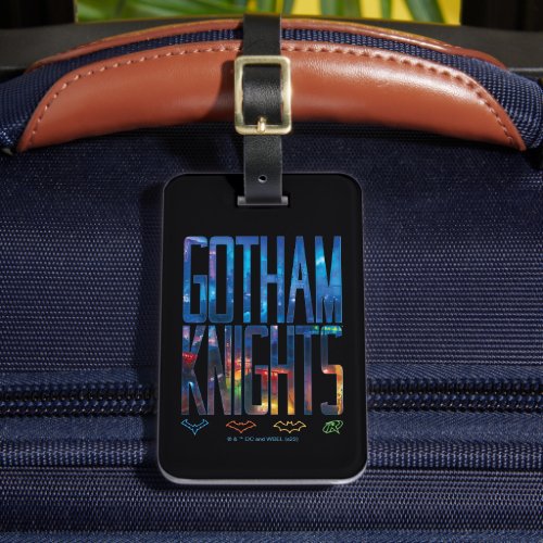 Gotham Knights City Lettering Luggage Tag
