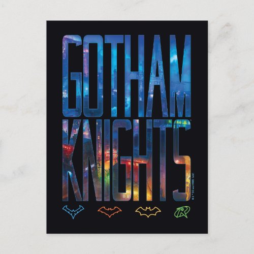 Gotham Knights City Lettering Postcard