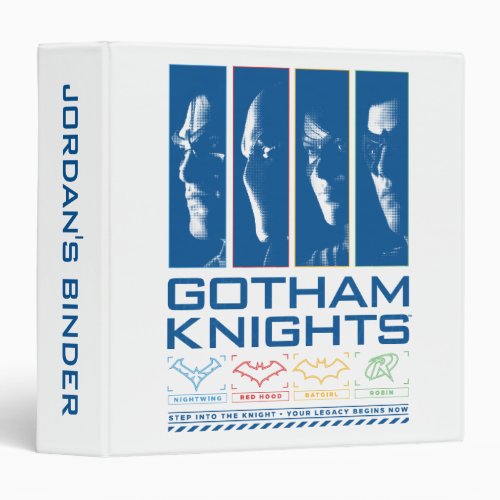 Gotham Knights Face Panels 3 Ring Binder