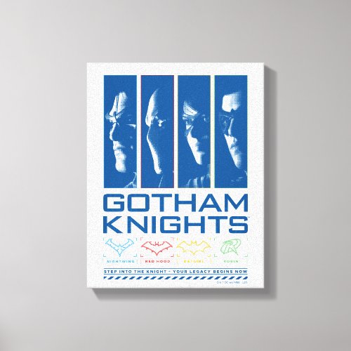 Gotham Knights Face Panels Canvas Print
