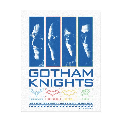 Gotham Knights Face Panels Canvas Print