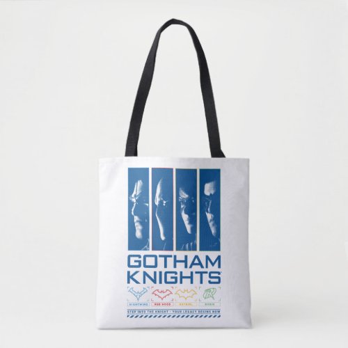 Gotham Knights Face Panels Tote Bag