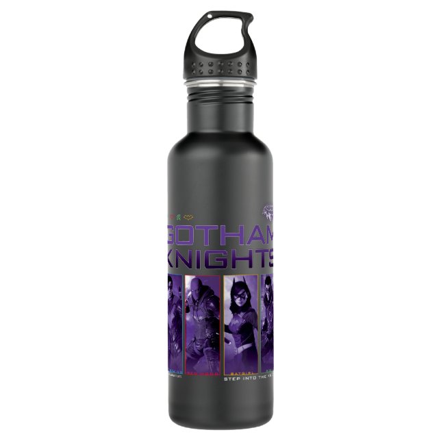 Gotham Knights Hero Panels Stainless Steel Water Bottle (Front)