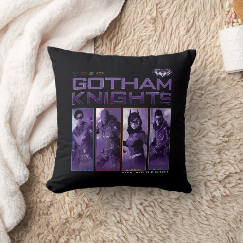 Gotham Knights Hero Panels Throw Pillow