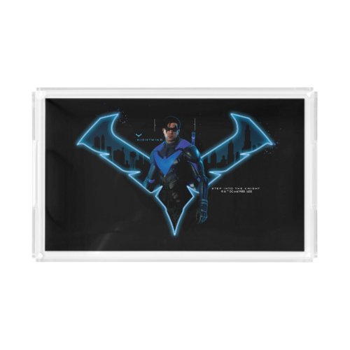 Gotham Knights Nightwing in Logo Acrylic Tray