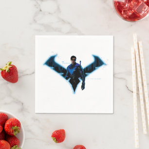 Gotham Knights Nightwing in Logo Napkins