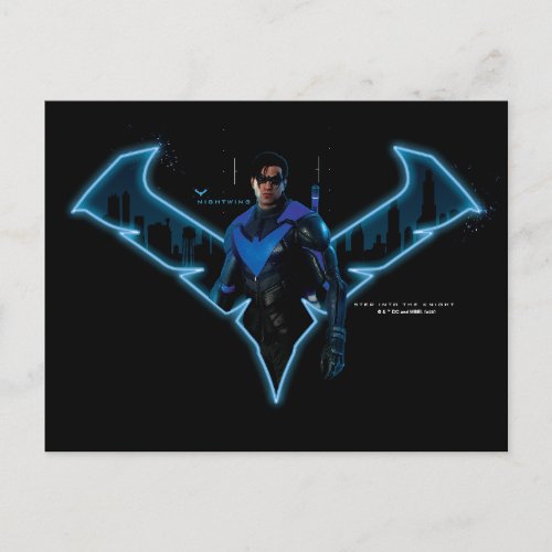 Gotham Knights Nightwing in Logo Postcard