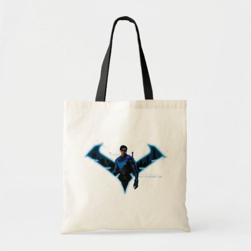 Gotham Knights Nightwing in Logo Tote Bag