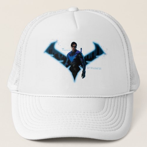 Gotham Knights Nightwing in Logo Trucker Hat