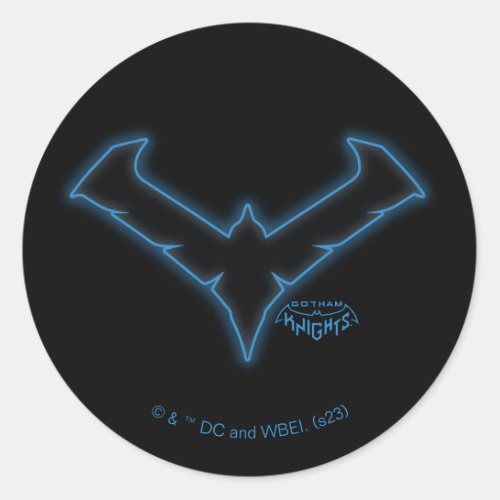Gotham Knights Nightwing Logo Classic Round Sticker