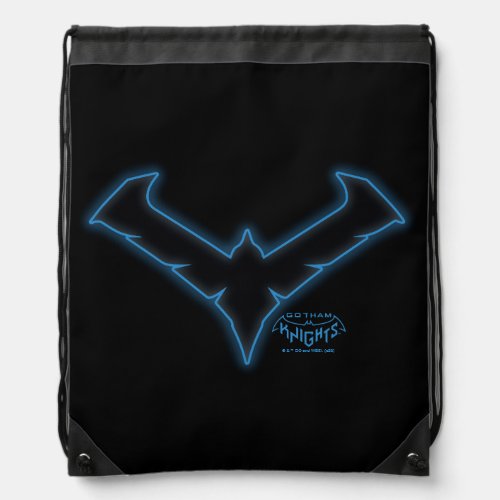 Gotham Knights Nightwing Logo Drawstring Bag