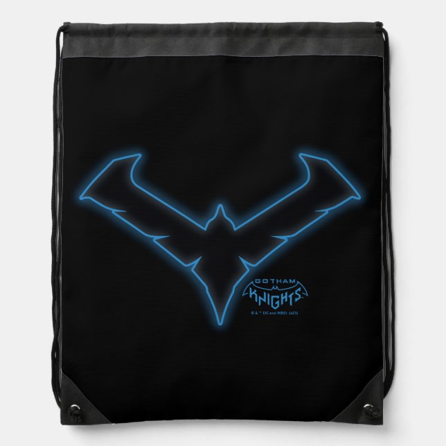 Gotham Knights Nightwing Logo Drawstring Bag (Front)