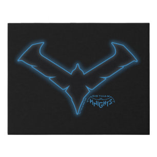Gotham Knights Nightwing Logo Faux Canvas Print